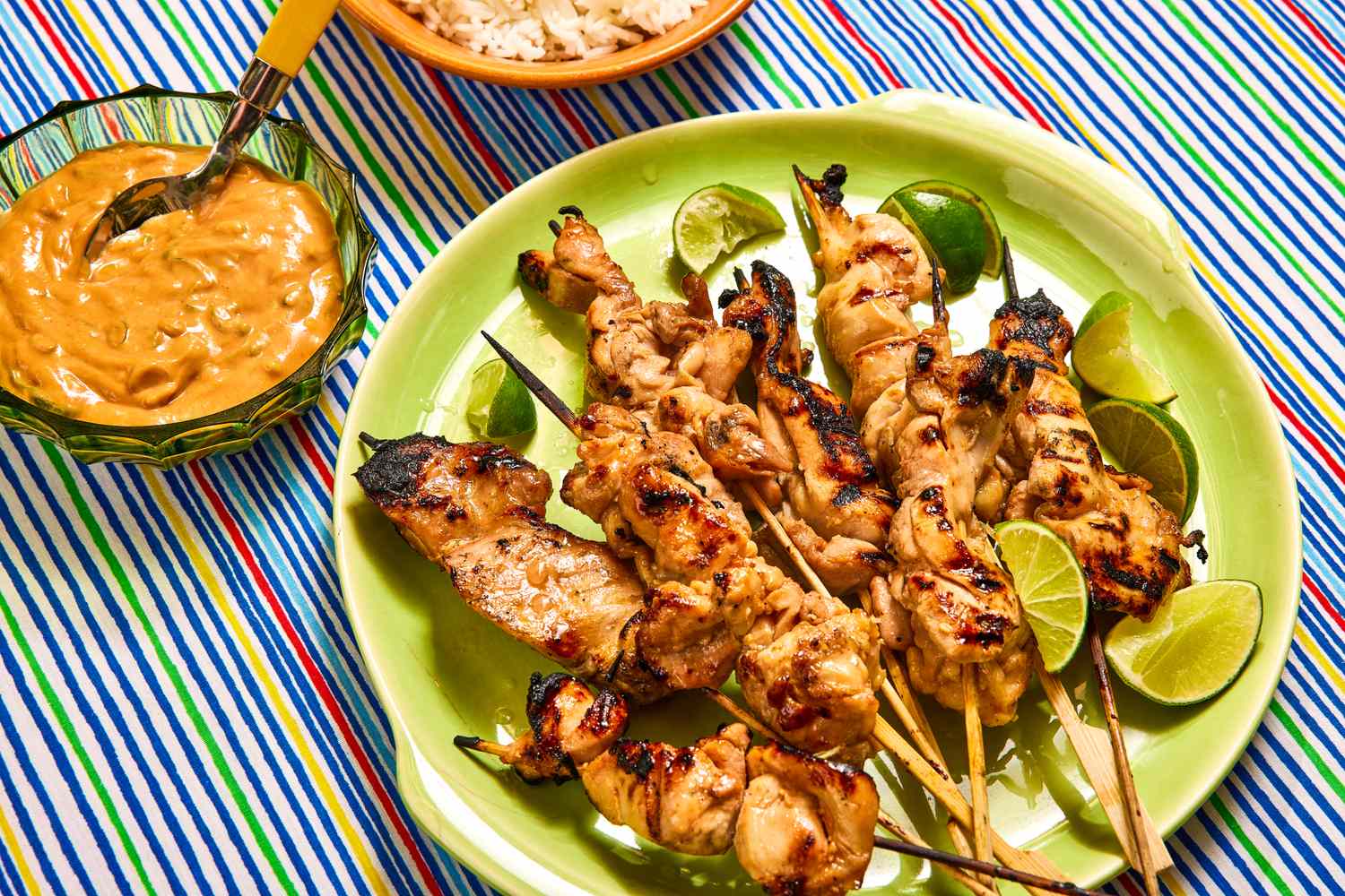 Chicken Satay with Peanut Sauce